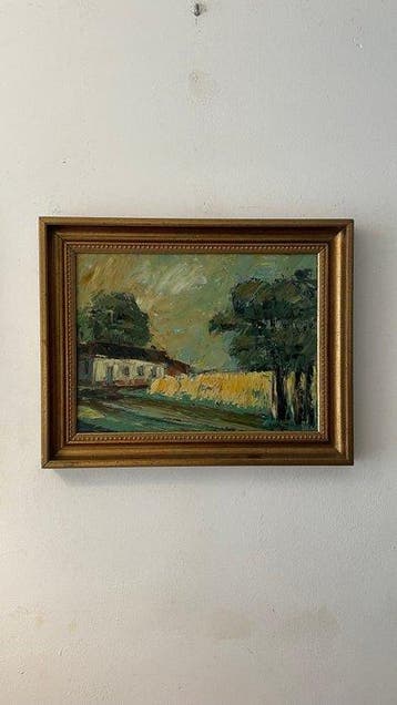 Lode Sebregts (1906-2002) - Landweg met boerderij en