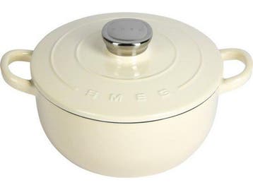Smeg - Gietijzeren Braadpan - 24 cm - 4,2 L - Geschikt voor, Verzenden, Zo goed als nieuw