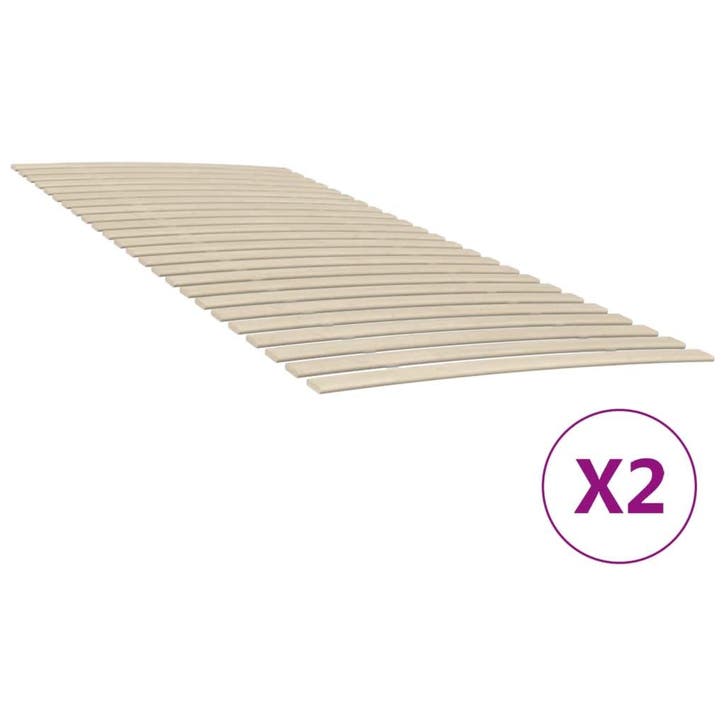 vidaXL Lattenbodem met 48 latten 2 stuks 100x200 cm, Huis en Inrichting, Slaapkamer | Bedden, Nieuw, Verzenden