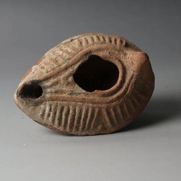 Islamitisch Terracotta Olielamp, Type Rosenthal &Sivan K,