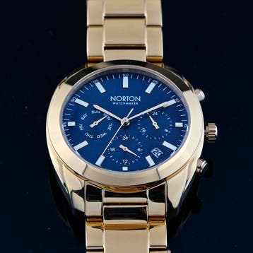 Norton - Gold Voyager GMT - Multifunzione - Solid Band -, Nieuw
