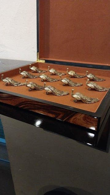 Messensteun (12) - Paons grands Modèls - Metaal