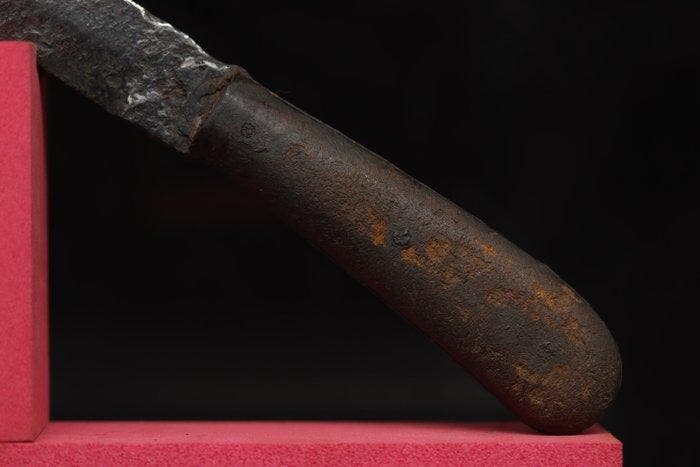 Renaissance IJzer Vol-handvat Militair Mes - 23.9 cm (Zonder, Antiquités & Art, Antiquités | Autres Antiquités