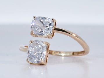 Zonder minimumprijs - Ring - 14 karaat Geel goud - 2.21ct., Nieuw