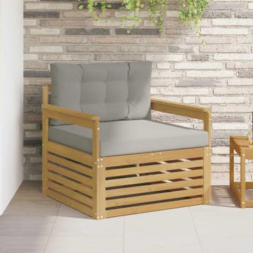 vidaXL Buitensofa Polyester Wit, Verzenden, Nieuw