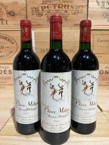 1986 Château Clerc Milon (Rothschild) - Pauillac 5ème Grand, Nieuw