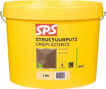 SPS Struktuurputz 2 mm binnenkwaliteit 15KG, Ophalen of Verzenden, Nieuw