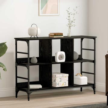 vidaXL Dressoir Zwart Eiken 102 x 32 x 73,5 cm, Verzenden, Nieuw