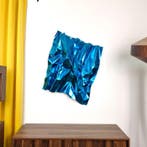 José Soler Art - Steel Silk. Blue (Wall Sculpture), Antiquités & Art