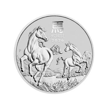 1 kilo zilveren Lunar III - Year of the Horse 2026