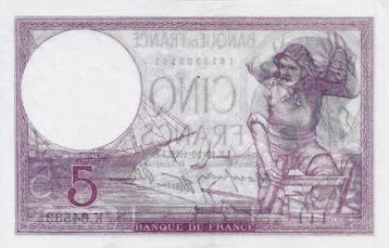 France Fay 04/12 5 Francs Violet 19/10/1939 Vz + Pick 83, Verzenden, België