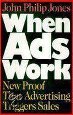 When Ads Work 9780029166628 David M Jones, Verzenden, David M Jones