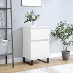 vidaXL Dressoir 40x35x70 cm bewerkt hout wit, Verzenden, Nieuw