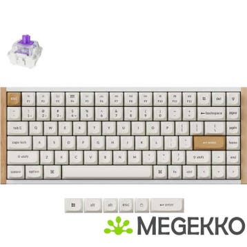 Keychron K2 HE Wit Hout Magnetic Switch Draadloos Hall, Computers en Software, Verzenden, Nieuw
