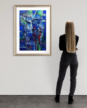 Simeon Gonzales - Paisaje en Azul XL - No Reserve Price