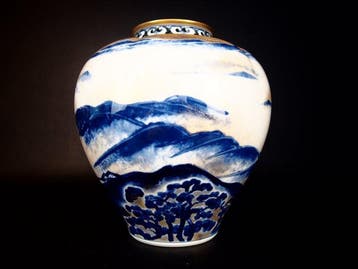 Prachtige vaas gemaakt door Chza Yamamoto  - Porselein, Antiquités & Art