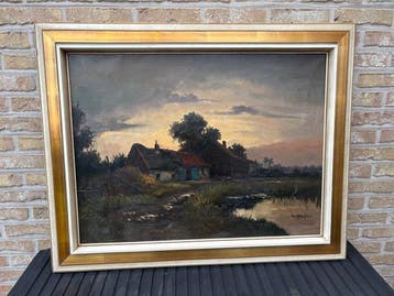 Cor van Reken (1879-1959) (XL-Format) - Hoeve bij