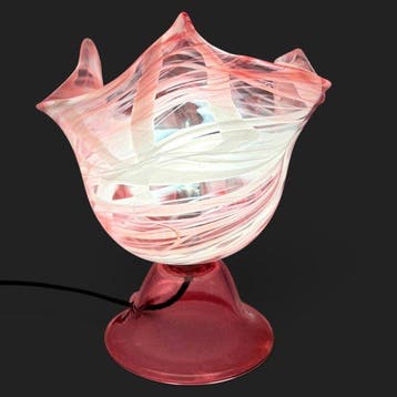 Tafellamp - Muranoglas - Lampada Fazzoletto 1970, Antiquités & Art