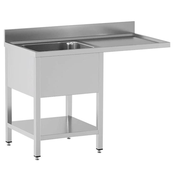 Spoeltafel | STANDARD LINE EVO | RVS | 1 Spoelbak (Links) +, Zakelijke goederen, Horeca | Keukenapparatuur, Nieuw in verpakking