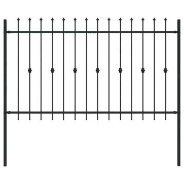 Spike Fence ASTEN - 200x166cm Zwart - 46% korting. Duurza..., Tuin en Terras, Verzenden, Zo goed als nieuw, Overige materialen