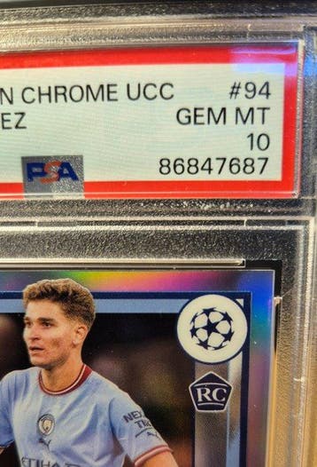 2022/23 Topps 2022-23 Merlin Chrome UCC Julián Álvarez #94, Nieuw