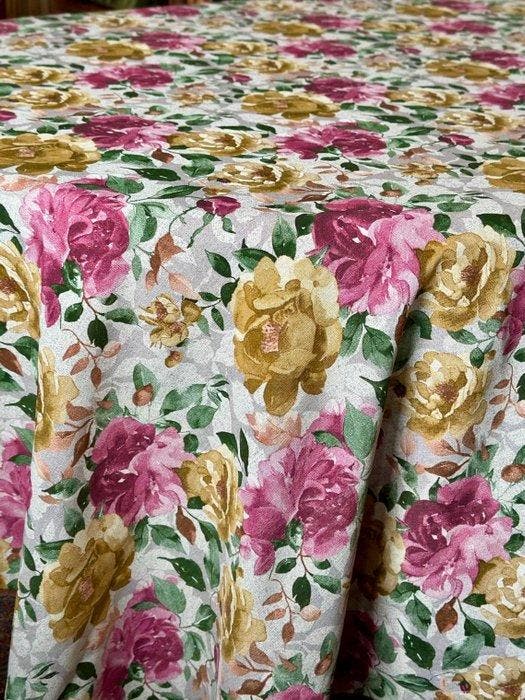 Elegante haardmantel met ontwerp van Engelse rozen voor, Antiquités & Art, Art | Objets design