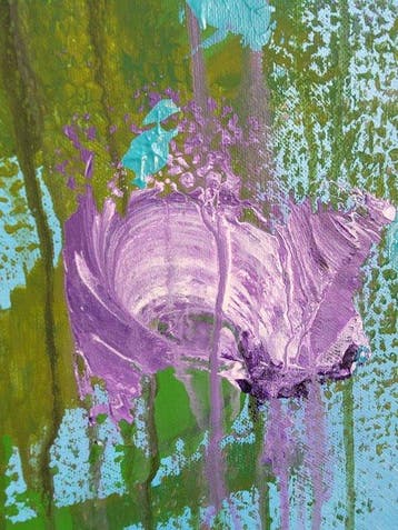 Laura Capellini - LES FLEURS #91 (XXL) Acrylic on canvas -