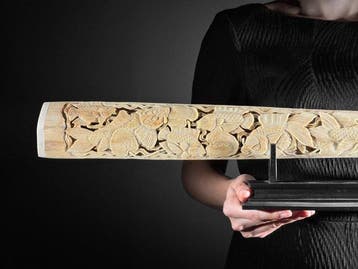 GEEN MINIMUMPRIJS -Prachtig grote uitgehouwen, Antiek en Kunst