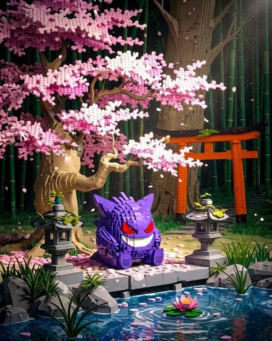 Makayhos - [Canvas] Gengar Garden – Silent Mischief, Kinderen en Baby's, Speelgoed | Duplo en Lego