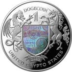 États-Unis. 1 Dogecoin 2022 Doge Coin - United Crypto States