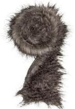 Kunstvel vachtje bontje Gruinsbruin 10 cm rol 1,2 meter, Nieuw