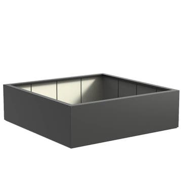 Polyester plantenbak 200x200x60cm - Met bodem, Kunststof, 100 cm of meer, Vierkant, Nieuw