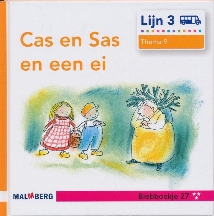Lijn 3 Biebboekje 27***, thema 9, Cas en Sas en een ei, Boeken, Schoolboeken, Verzenden