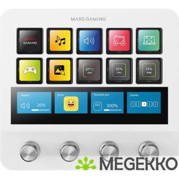 Mars Gaming MSD-Pro Control Deck Wit, Verzenden