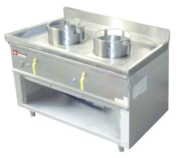 Wokfornuis | 2 Branders | 2x 21.44kW | 1200x630x760(h)mm, Verzenden, Nieuw in verpakking