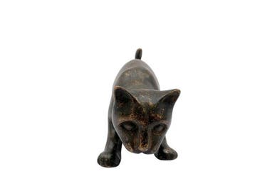 Beeldje - Curious Kitten - Brons