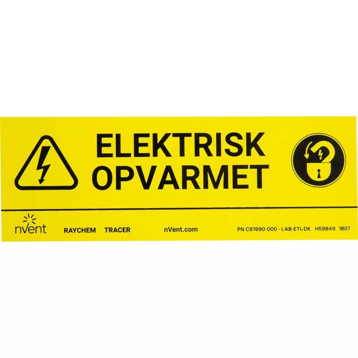 Étiquette DAvertissement De Chauffage De Surface Électrique, Bricolage & Construction, Systèmes d'alarme, Envoi