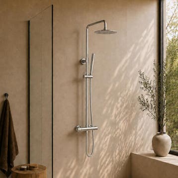 BWS | Colorato | Regendouche 20cm Met Handdouche | Chroom, Ophalen of Verzenden, Nieuw, Chroom, Kraan