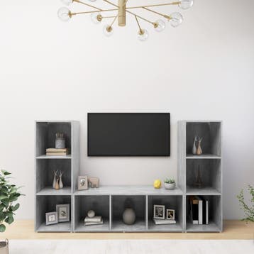 vidaXL | TV-kast | 3 pcs 37 x 35 x 107,5 cm, Verzenden