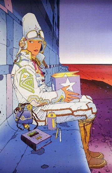Moebius - 1 Offset Print - Starwatcher II, Livres