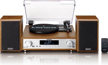 Lenco Platenspeler - Stereoset met DAB en Bluetooth - MC-160, Verzenden, Nieuw