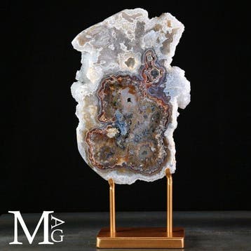 Speciale witte agaatformatie - Decoratieve agaat- en