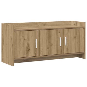 vidaXL TV Kast 102 x 33 x 47 cm Artisanaal eiken Bewerkt, Verzenden, Nieuw