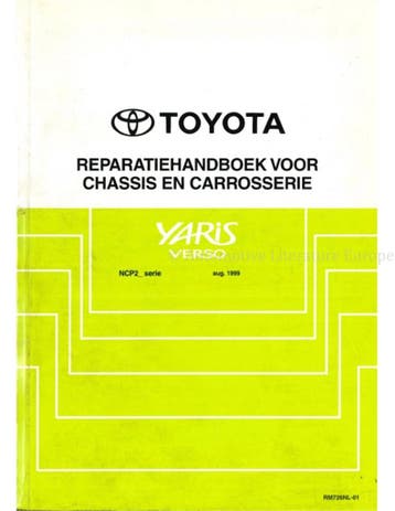 1999 TOYOTA YARIS VERSO CHASSIS EN CARROSSERIE