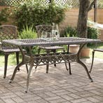 vidaXL Tuintafel 150x90x72 cm gietaluminium bronskleurig, Tuin en Terras, Tuintafels, Verzenden, Nieuw