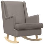 vidaXL Schommelstoel Taupe 62 x 80 x 85 cm Stof, Verzenden