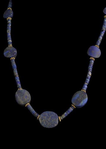 West-Aziatisch lapis lazuli Kralenketting (Zonder