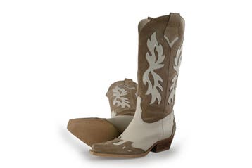 Sacha Cowboy laarzen in maat 38 Beige, Kleding | Dames, Verzenden, Beige, Zo goed als nieuw, Sacha