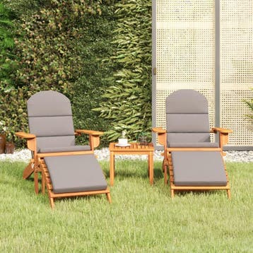 vidaXL 3-delige Loungeset Adirondack massief acaciahout, Verzenden, Loungeset