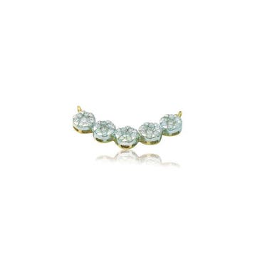 Halsketting - 14 karaat Geel goud - 0.77ct. tw. Diamant